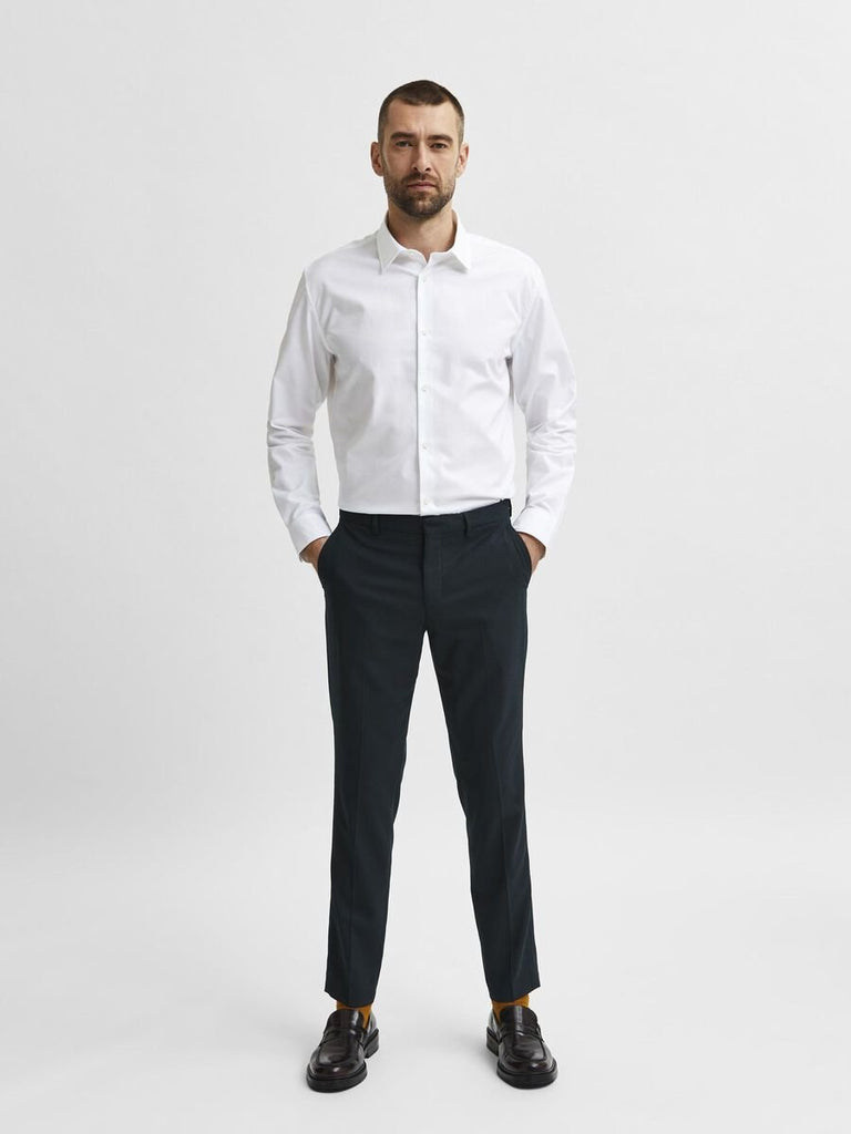 SELECTED - LONG - SLEEVED SLIM FIT SHIRT - WHITE - Shirt_SELECTED - Aritmetik - montreal