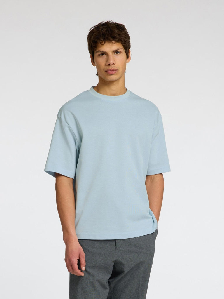 SELECTED - OVERSIZED SHORT - SLEEVED T - SHIRT - Light Blue - T-Shirts_Selected - Aritmetik - montreal
