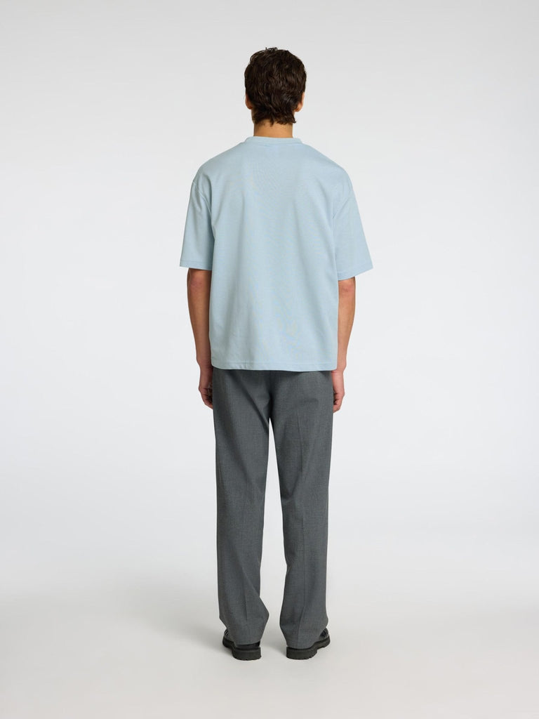 SELECTED - OVERSIZED SHORT - SLEEVED T - SHIRT - Light Blue - T-Shirts_Selected - Aritmetik - montreal