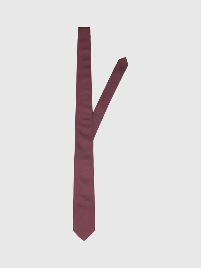 SELECTED - PLAIN TIE - BURGUNDY - Tie_SELECTED - Aritmetik - montreal