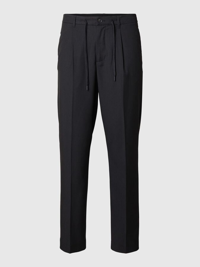 SELECTED - PLEATED TROUSERS - BLACK - PANTS_SELECTED - Aritmetik - montreal