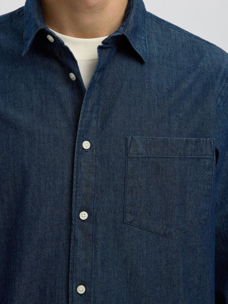 SELECTED - REGULAR FIT DENIM SHIRT - Wool Jacket_SELECTED - Aritmetik - montreal