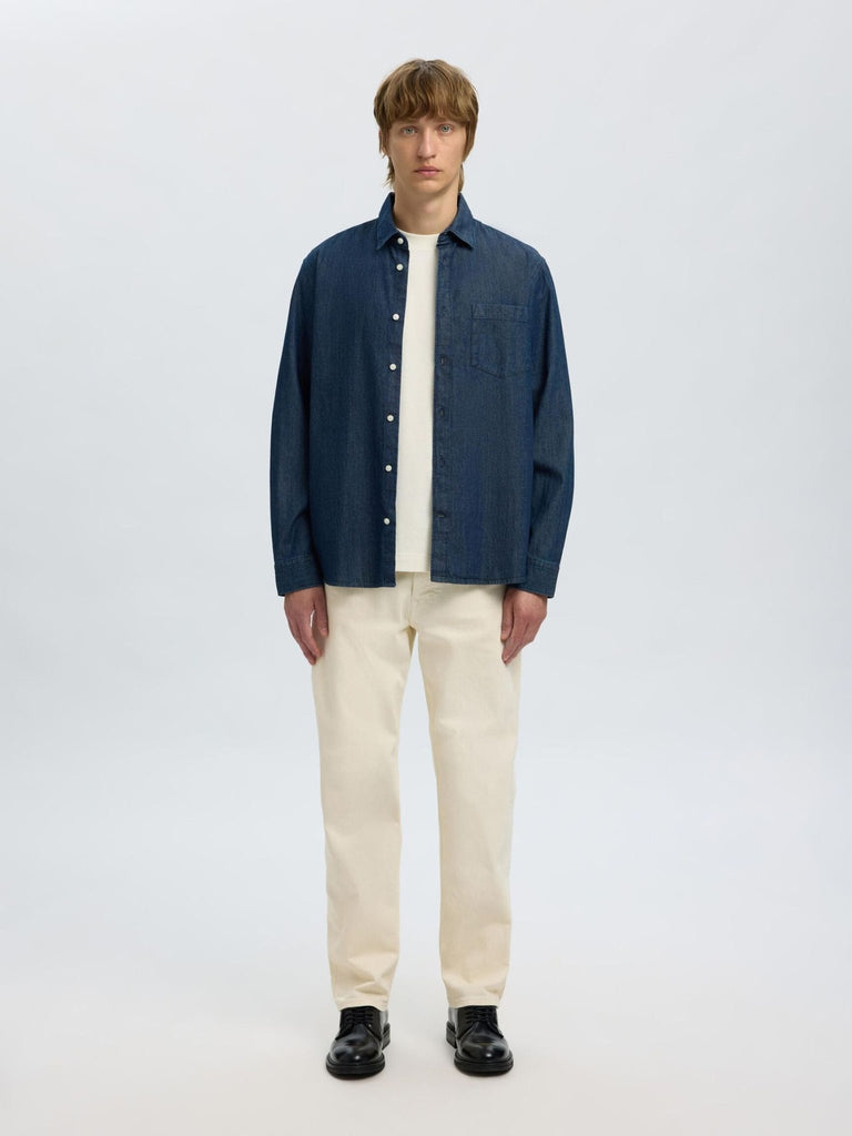 SELECTED - REGULAR FIT DENIM SHIRT - Wool Jacket_SELECTED - Aritmetik - montreal