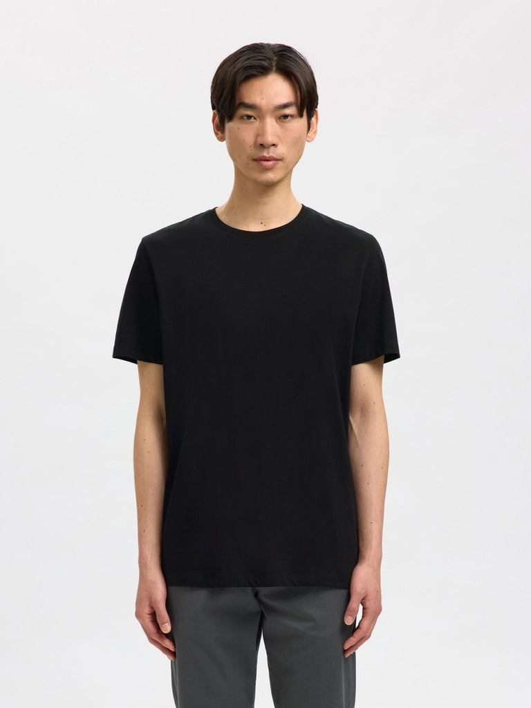 SELECTED - REGULAR T - SHIRT - BLACK - T-Shirts_Selected - Aritmetik - montreal