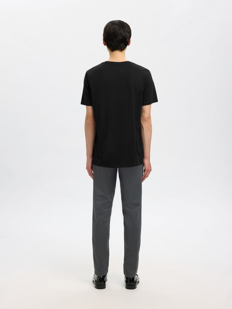 SELECTED - REGULAR T - SHIRT - BLACK - T-Shirts_Selected - Aritmetik - montreal