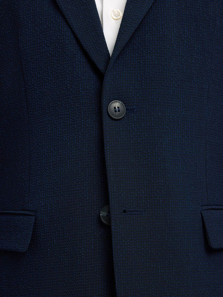 SELECTED - SEERSUCKER SLIM - FIT BLAZER - Navy - Blazer_SELECTED - Aritmetik - montreal