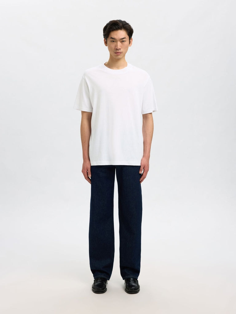 SELECTED - SHORT - SLEEVED RELAXED FIT T - SHIRT - White - T-Shirts_Selected - Aritmetik - montreal