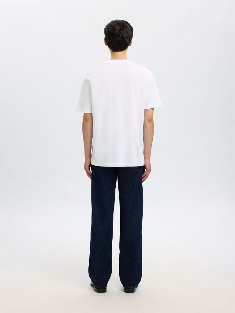 SELECTED - SHORT - SLEEVED RELAXED FIT T - SHIRT - White - T-Shirts_Selected - Aritmetik - montreal