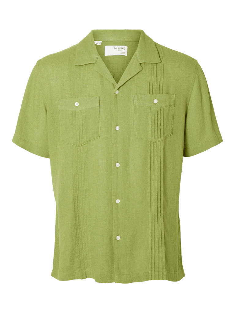 SELECTED - SHORT SLEEVED SHIRT - GREEN - Shirt_SELECTED - Aritmetik - montreal