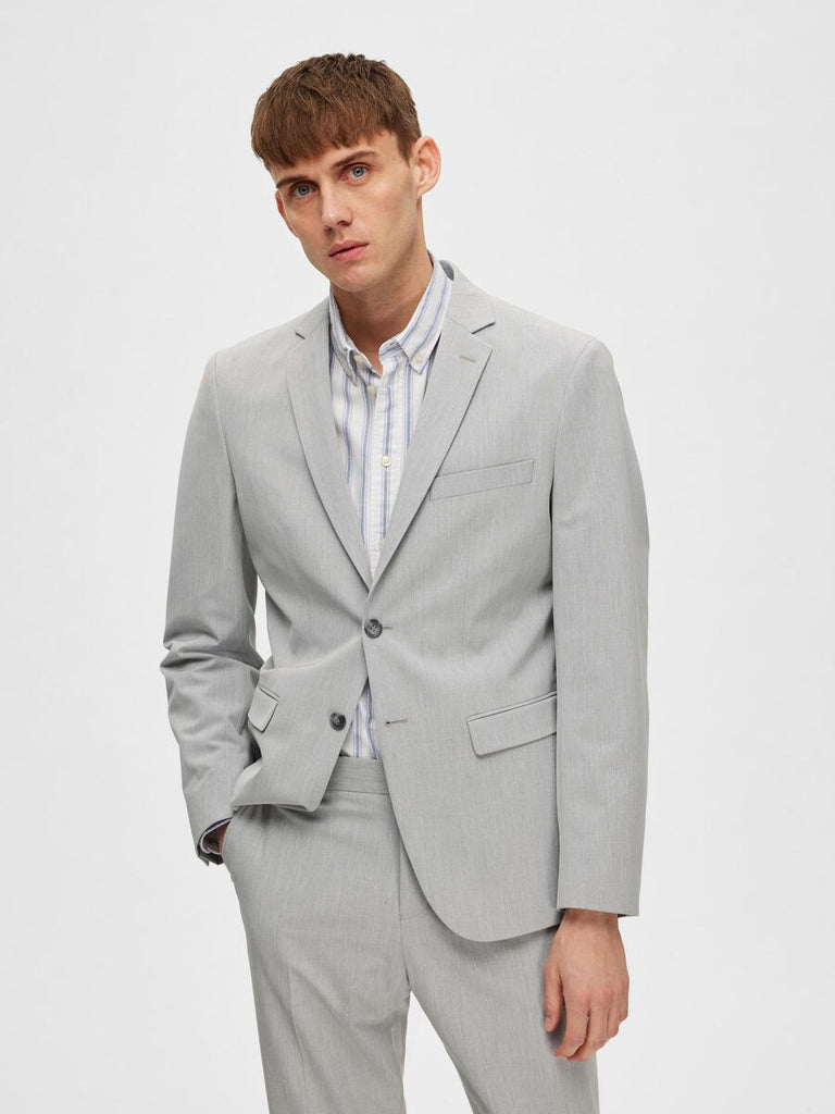 SELECTED - SLIM FIT BLAZER - GREY - Blazer_SELECTED - Aritmetik - montreal