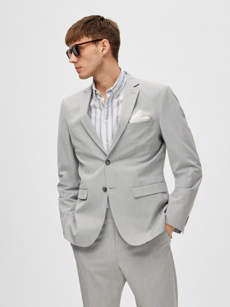 SELECTED - SLIM FIT BLAZER - GREY - Blazer_SELECTED - Aritmetik - montreal