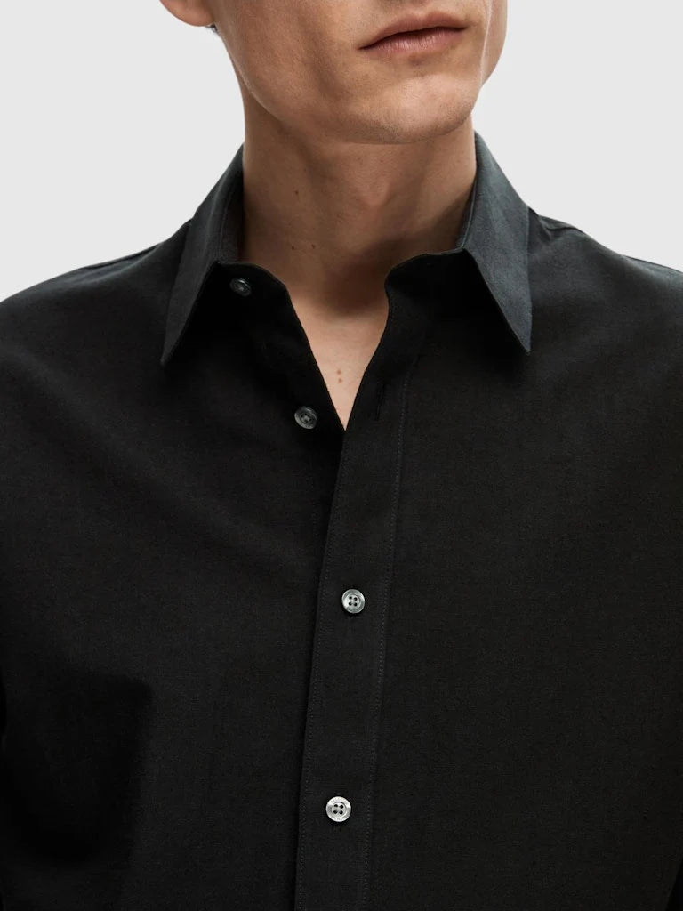 SELECTED - SLIM FIT SHIRT - BLACK - Shirt_SELECTED - Aritmetik - montreal