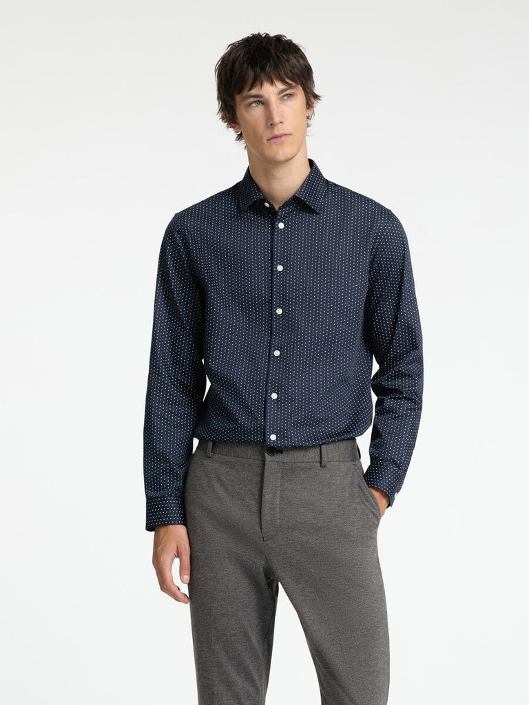 SELECTED - SLIM FIT SHIRT - NAVY - Shirt_SELECTED - Aritmetik - montreal