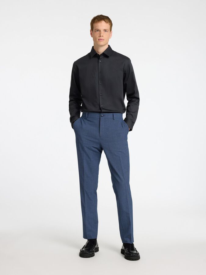 SELECTED - SLIM FIT STRETCH SHIRT - BLACK - Shirt_SELECTED - Aritmetik - montreal