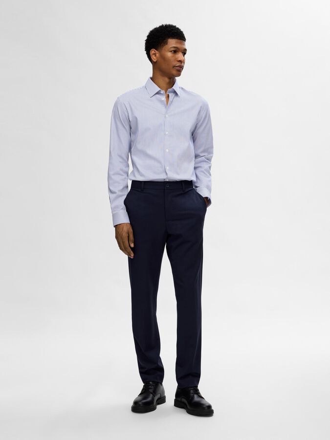 SELECTED - SLIM FIT STRETCH SHIRT - BLUE - Shirt_SELECTED - Aritmetik - montreal