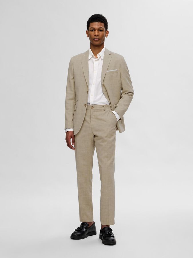 SELECTED - SLIM FIT SUIT TROUSERS - SAND - PANTS_SELECTED - Aritmetik - montreal