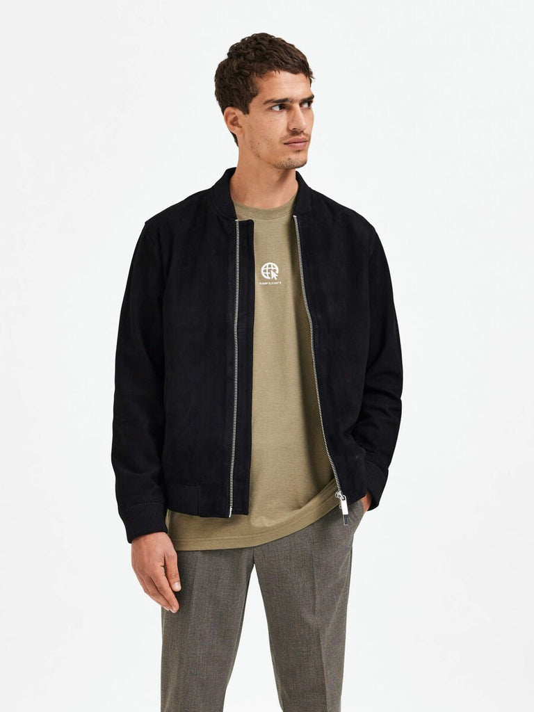 SELECTED - SUEDE BOMBER JACKET - Bomber Jacket_SELECTED - Aritmetik - montreal