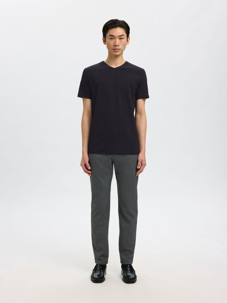 SELECTED - V - NECK T - SHIRT - BLACK - T-Shirts_Selected - Aritmetik - montreal