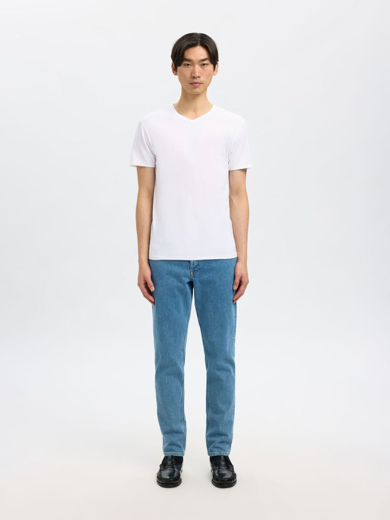SELECTED - V - NECK T - SHIRT - White - T-Shirts_Selected - Aritmetik - montreal