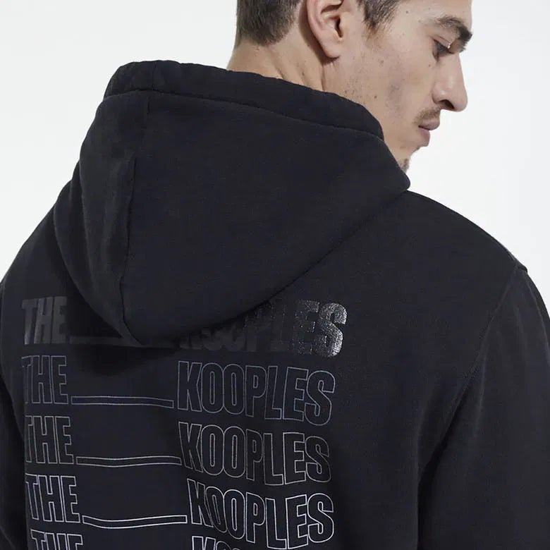 THE KOOPLES - LOGO SWEATSHIRT - BLACK - HOODIE_The Kooples - Aritmetik - montreal