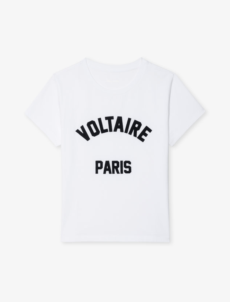ZADIG & VOLTAIRE - Alys Voltaire Paris T-shirt - White - T-shirt_Zadig & Voltaire - Aritmetik - montreal