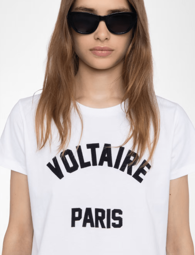 ZADIG & VOLTAIRE - Alys Voltaire Paris T-shirt - White - T-shirt_Zadig & Voltaire - Aritmetik - montreal