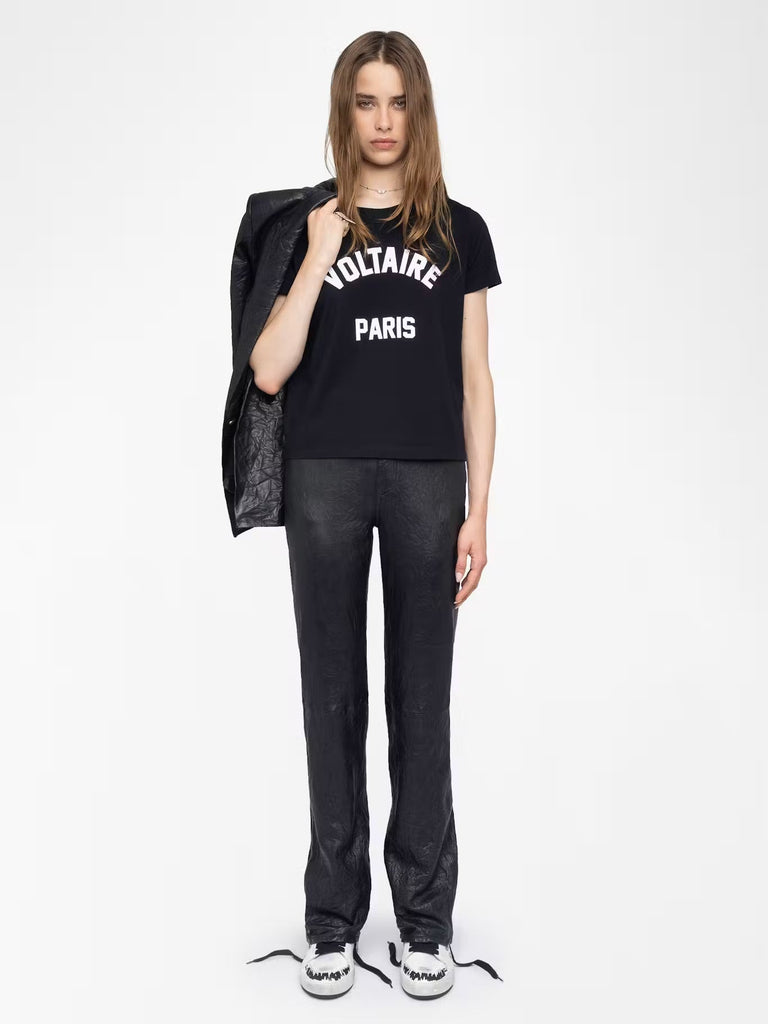 ZADIG & VOLTAIRE - Alys Voltaire T-shirt - Black - T-shirt_Zadig & Voltaire - Aritmetik - montreal