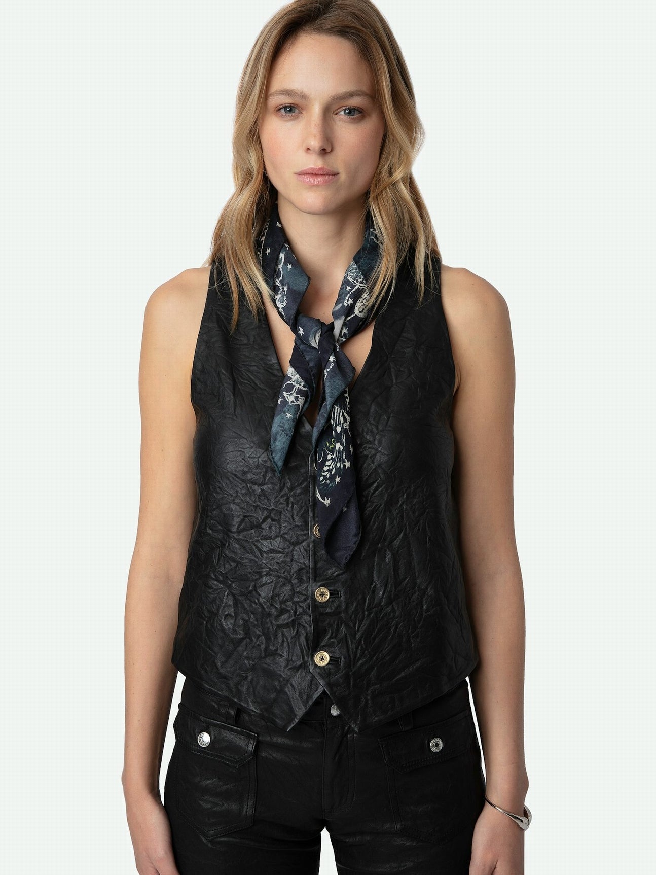 ZADIG VOLTAIRE Blondie Silk Scark Ink Zadig Voltaire