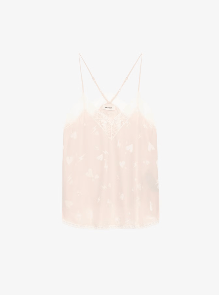 ZADIG & VOLTAIRE - CHRISTY HEART CAMISOLE - PINK - camisole_Zadig & Voltaire - Aritmetik - montreal