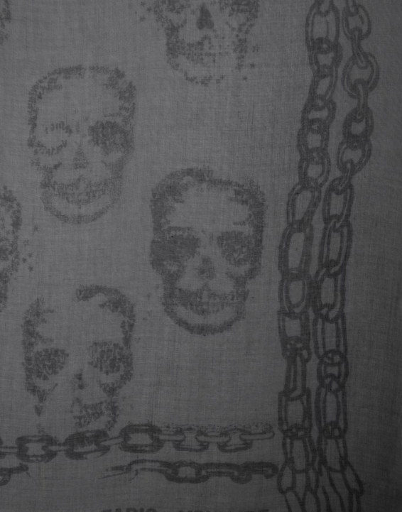ZADIG & VOLTAIRE - KERRY SKULL SCARF - Grey - Scarf_Zadig & Voltaire - Aritmetik - montreal