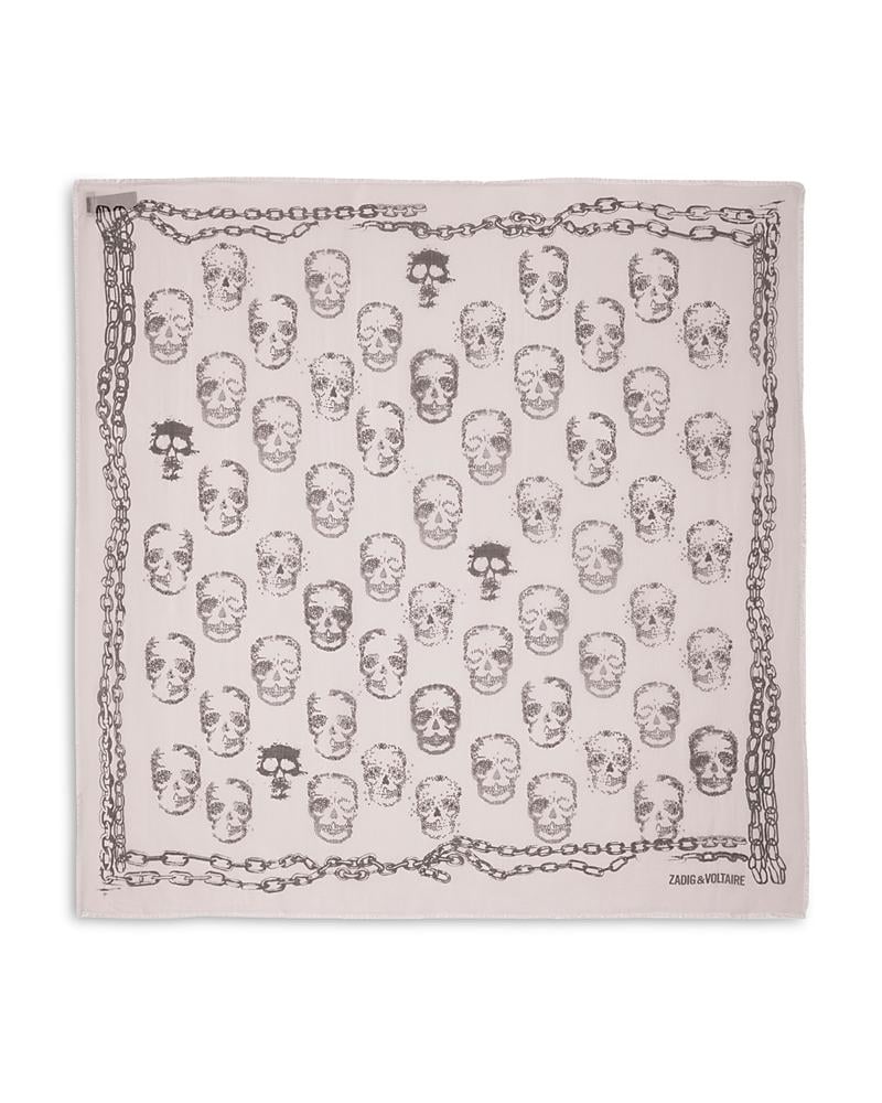 ZADIG & VOLTAIRE - KERRY SKULL SCARF - PINK - Scarf_Zadig & Voltaire - Aritmetik - montreal