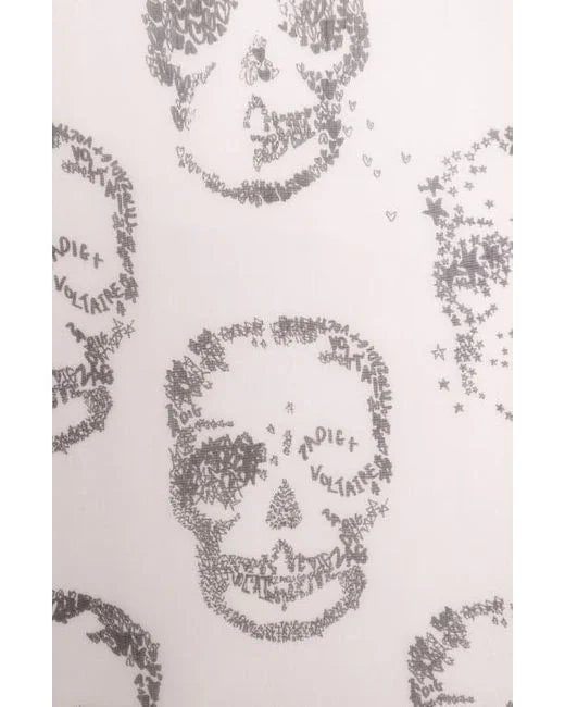 ZADIG & VOLTAIRE - KERRY SKULL SCARF - PINK - Scarf_Zadig & Voltaire - Aritmetik - montreal