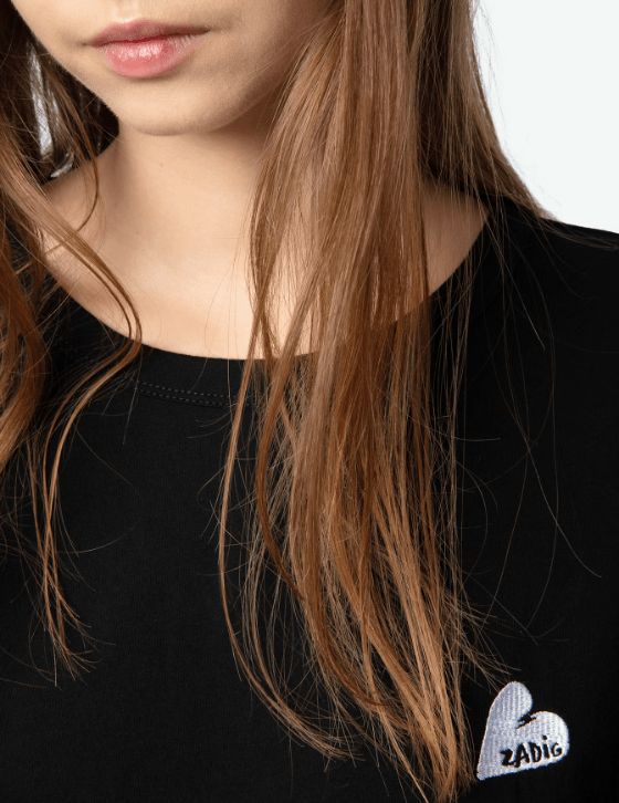 ZADIG & VOLTAIRE - MARTA HC HEART TEE - Black - T-shirt_Zadig & Voltaire - Aritmetik - montreal