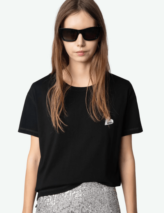 ZADIG & VOLTAIRE - MARTA HC HEART TEE - Black - T-shirt_Zadig & Voltaire - Aritmetik - montreal