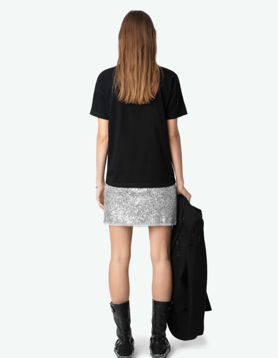 ZADIG & VOLTAIRE - MARTA HC HEART TEE - Black - T-shirt_Zadig & Voltaire - Aritmetik - montreal