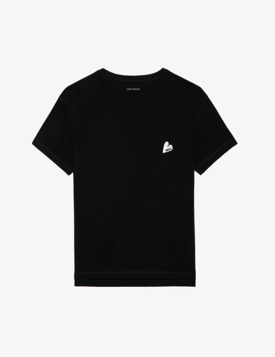 ZADIG & VOLTAIRE - MARTA HC HEART TEE - Black - T-shirt_Zadig & Voltaire - Aritmetik - montreal