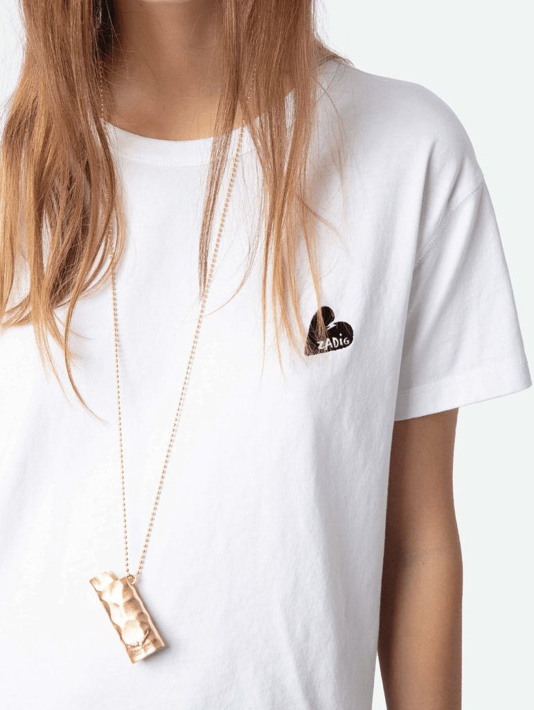 ZADIG & VOLTAIRE - MARTA HC HEART TEE - WHITE - T-shirt_Zadig & Voltaire - Aritmetik - montreal
