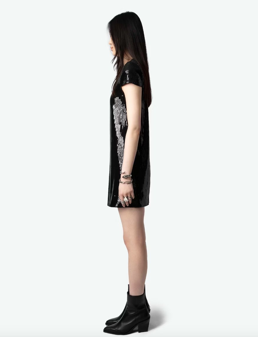 zadig voltaire sequin dress Rui Sequin Dress