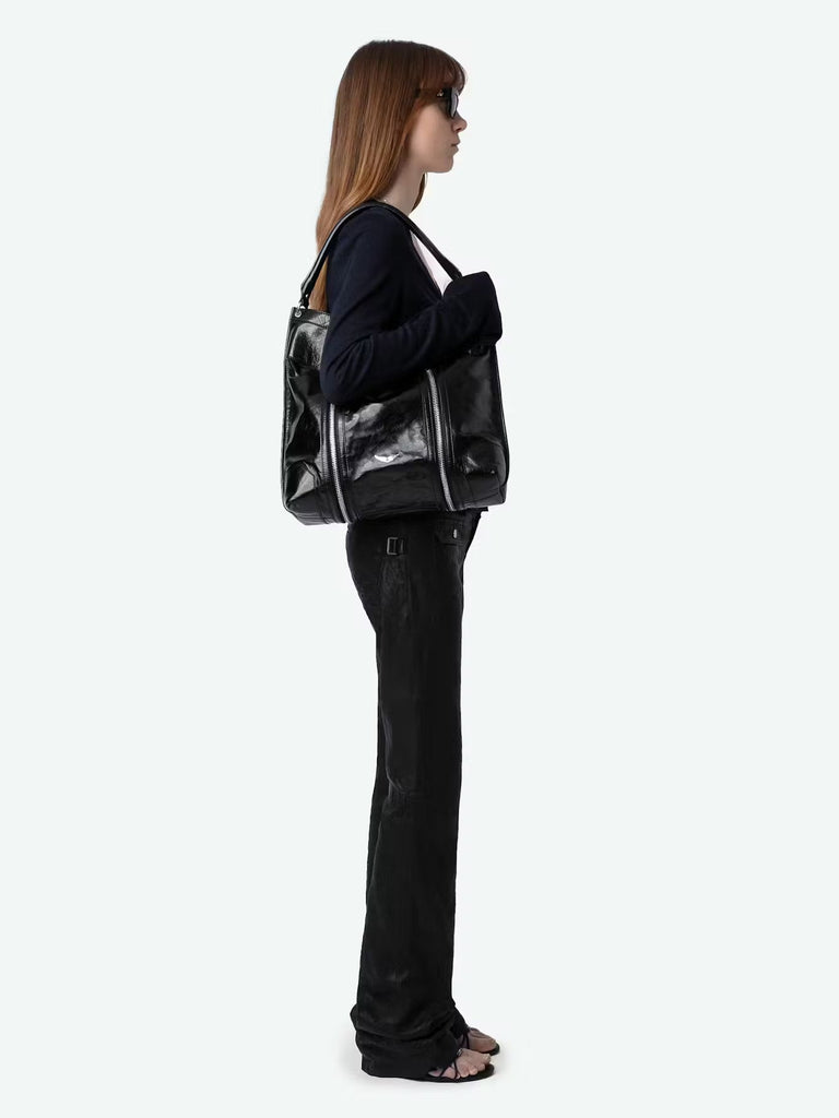 ZADIG & VOLTAIRE - Sunny Hobo Vintage Patent Bag - Bags_Zadig & Voltaire - Aritmetik - montreal