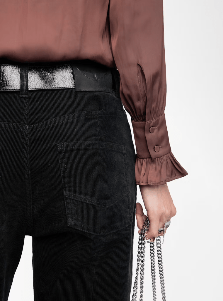 ZADIG & VOLTAIRE - Thely satin shirt - Burgundy - Shirt_Zadig & Voltaire - Aritmetik - montreal