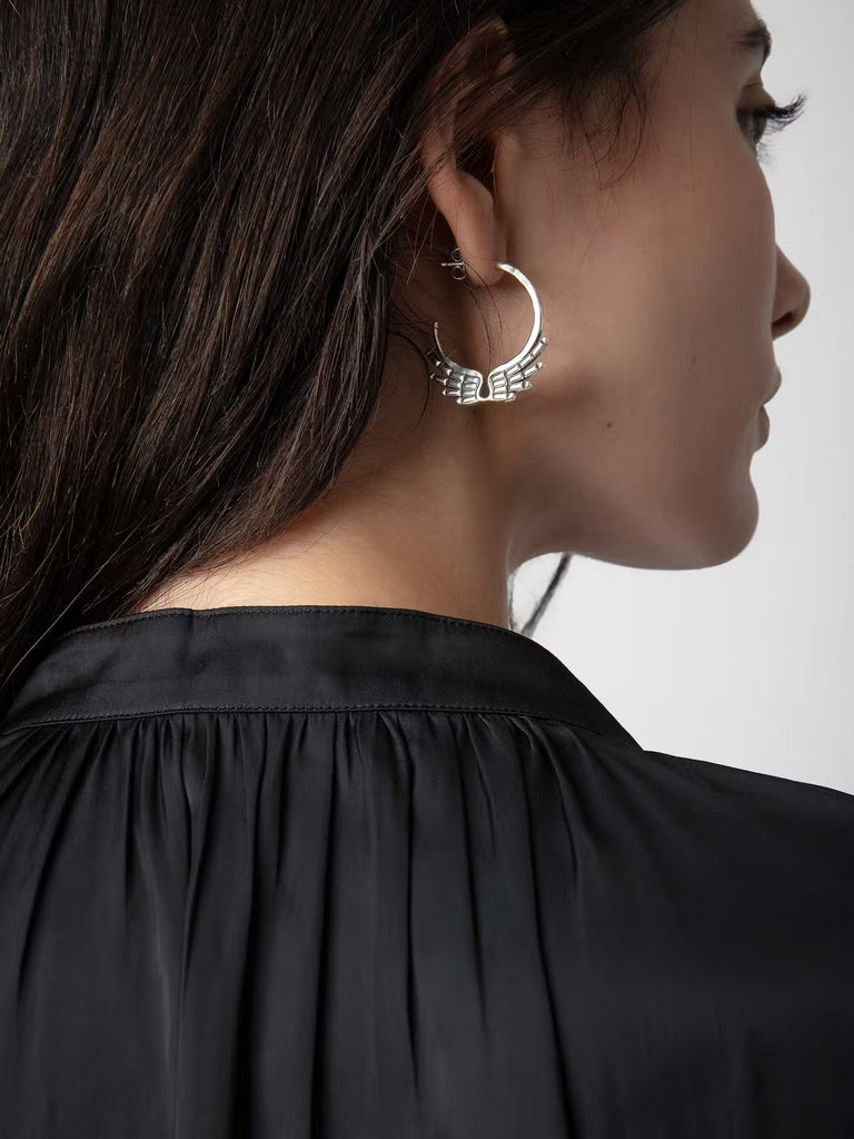 ZADIG & VOLTAIRE - Tink Satin Blouse - Black - Shirt_Zadig & Voltaire - Aritmetik - montreal