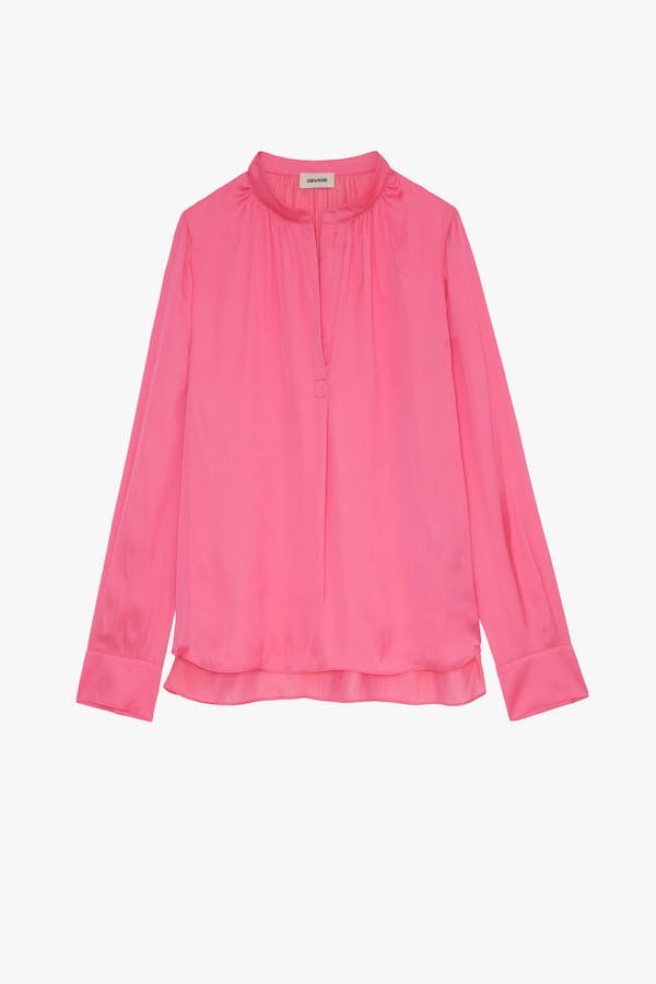 ZADIG & VOLTAIRE - Tink Satin Perm SHIRT - Pink - Shirt_Zadig & Voltaire - Aritmetik - montreal