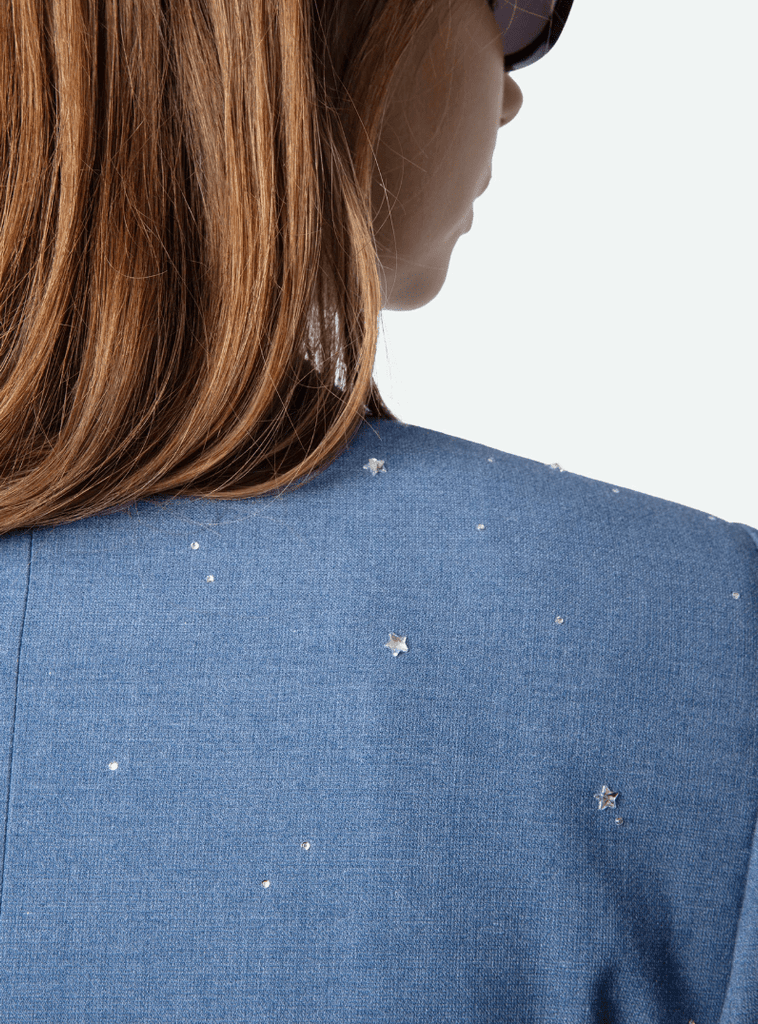 ZADIG & VOLTAIRE - VALSE CHINE STRASS STARS BLAZER - BLUE - Blazer_Zadig & Voltaire - Aritmetik - montreal