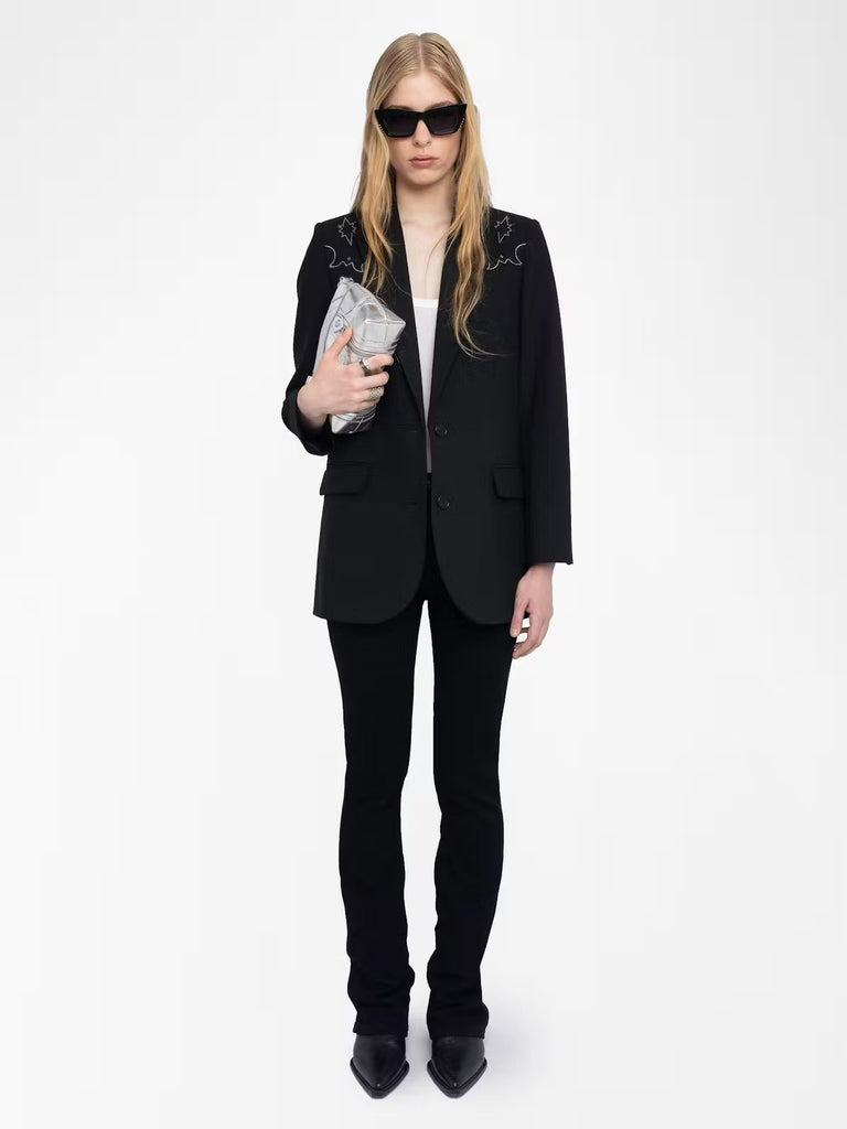 ZADIG & VOLTAIRE - Viva Black Rhinestone Blazer - Blazer_Zadig & Voltaire - Aritmetik - montreal