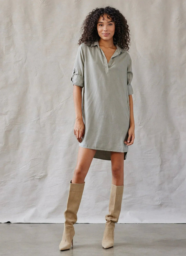 Big Sur Dress - Soft Army-Dress_Bella Dahl-Aritmetik-montreal