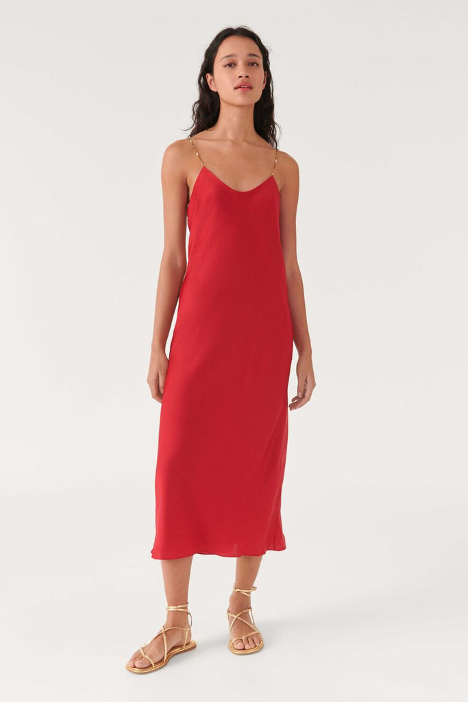 CARLINE DRESS - RED-Dress_ba&sh-Aritmetik-montreal