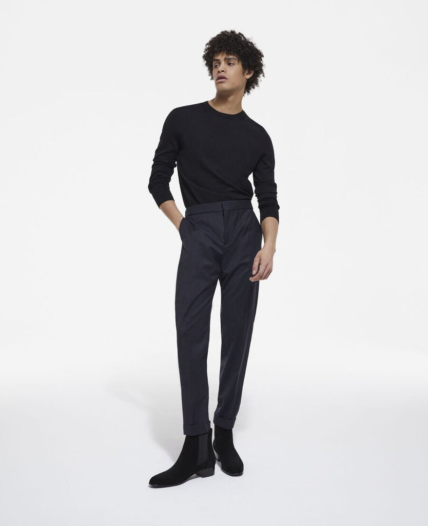 FINE BLACK MERINO SWEATER-Sweater_The Kooples-Aritmetik-montreal