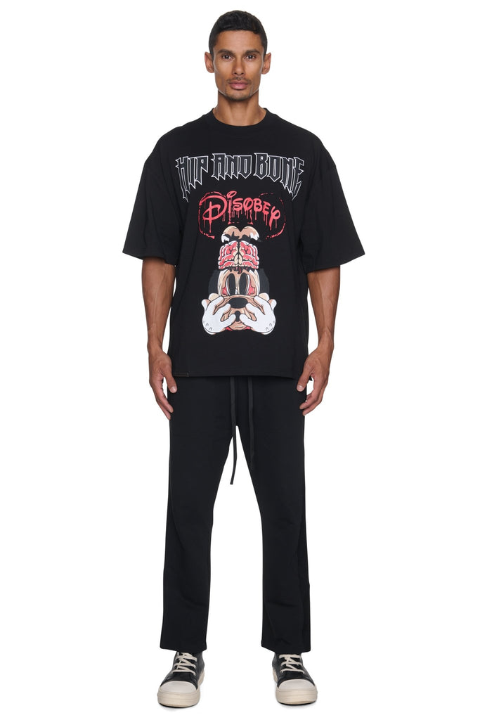 HIP & BONE - DISOBEY - Black-T-shirt_HIP & BONE-Aritmetik-montreal