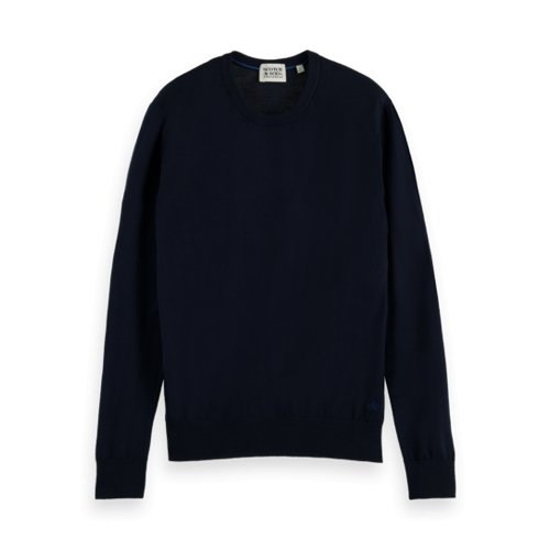 SCOTCH & SODA - Essential Wool Sweater - Navy Blue-Crew Neck_Scotch & Soda-Aritmetik-montreal