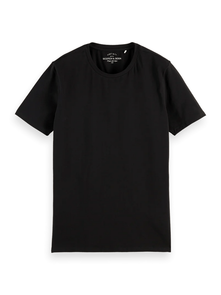SCOTCH & SODA - Organic Cotton T-shirt - Black-T-shirt_Scotch & Soda-Aritmetik-montreal